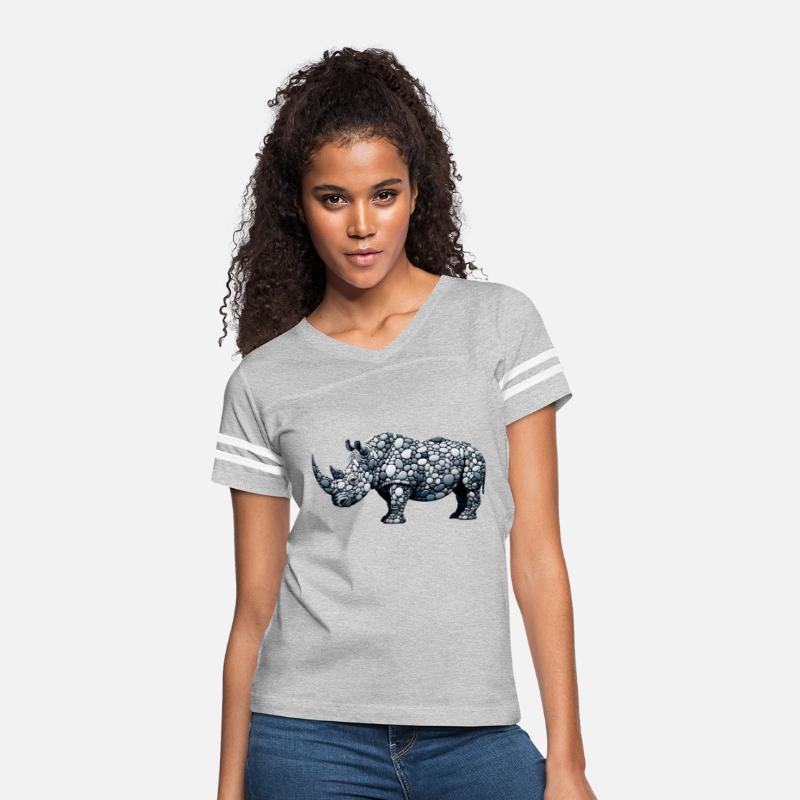 Cobblestone Rhino - Pebble Art