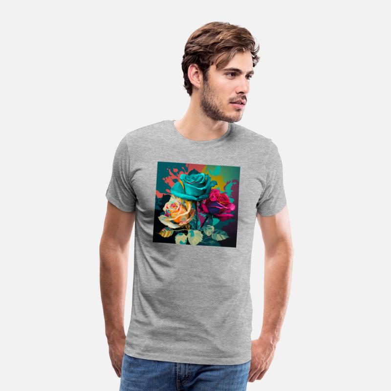 Color Explosion A Pop Art Rose Composition T-Shirt