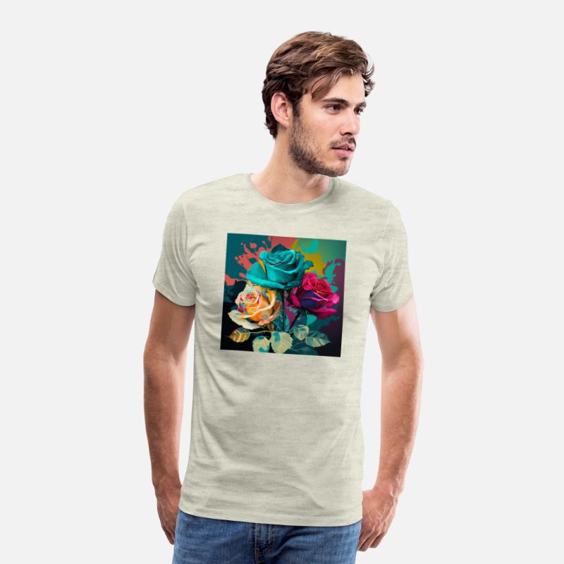 Color Explosion A Pop Art Rose Composition T-Shirt