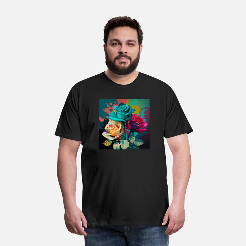 Color Explosion A Pop Art Rose Composition T-Shirt