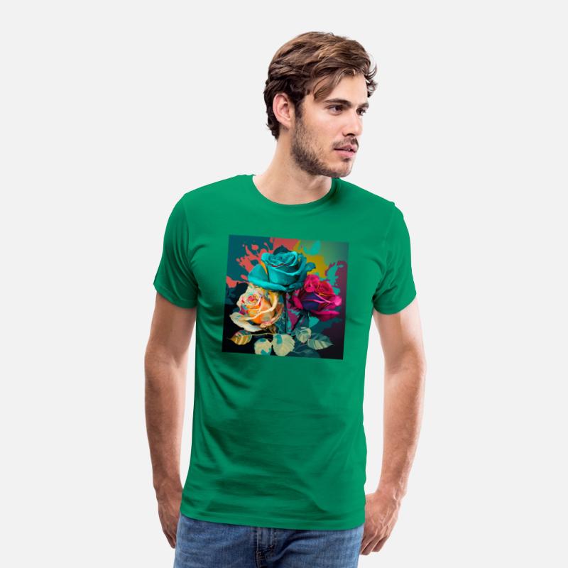 Color Explosion A Pop Art Rose Composition T-Shirt