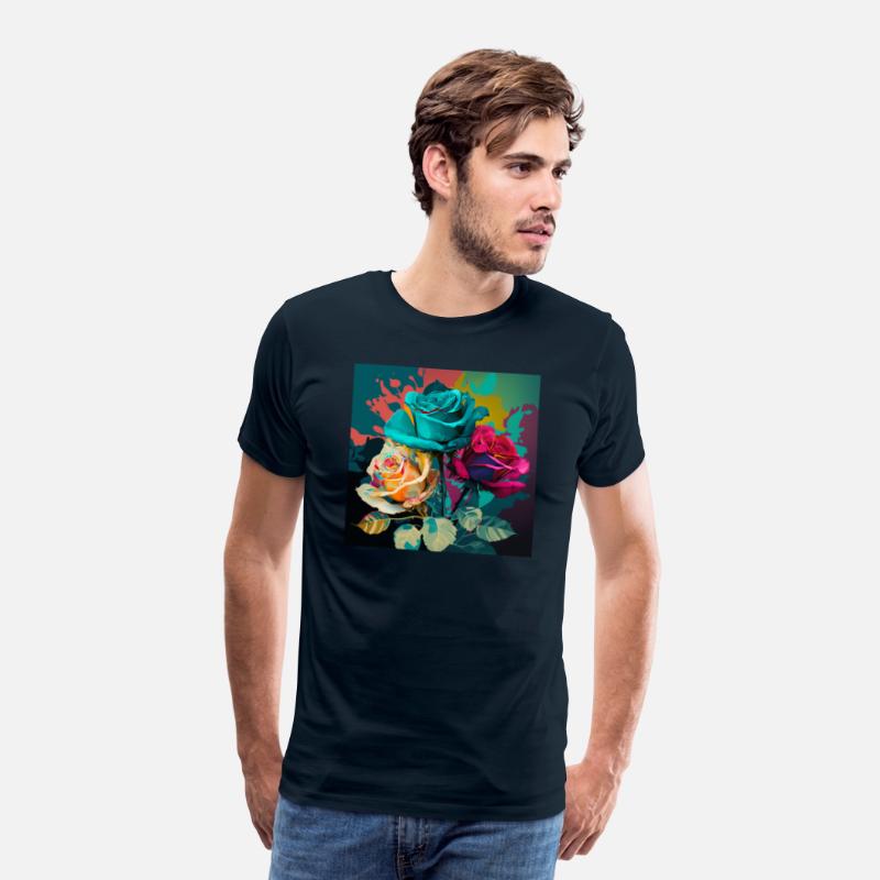 Color Explosion A Pop Art Rose Composition T-Shirt
