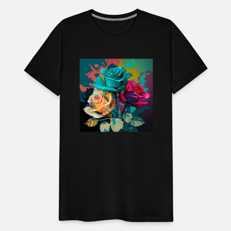 Color Explosion A Pop Art Rose Composition T-Shirt
