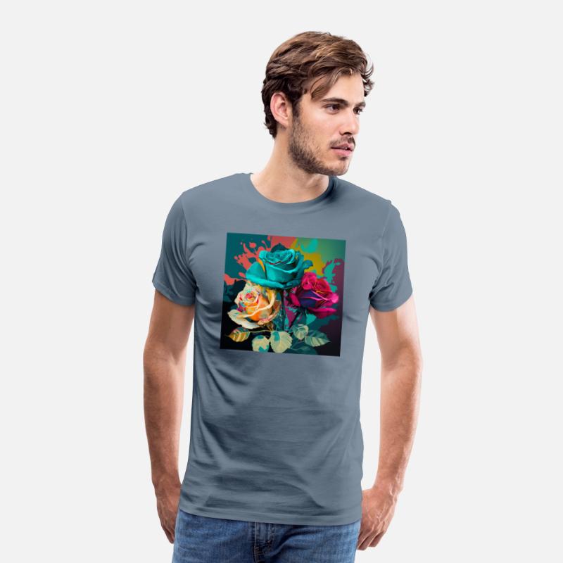 Color Explosion A Pop Art Rose Composition T-Shirt