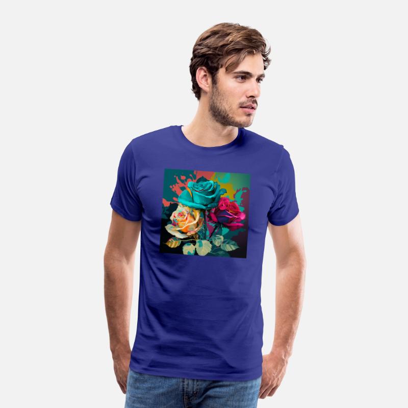 Color Explosion A Pop Art Rose Composition T-Shirt