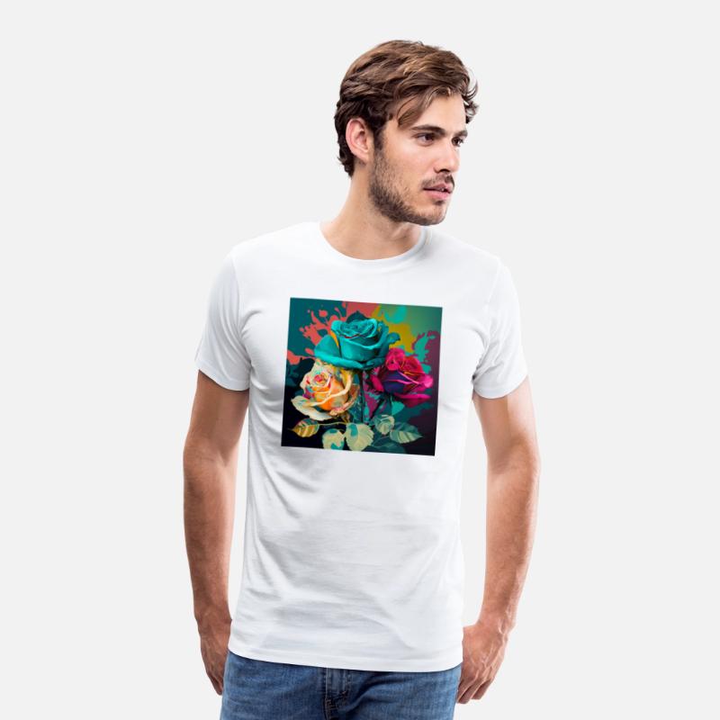 Color Explosion A Pop Art Rose Composition T-Shirt