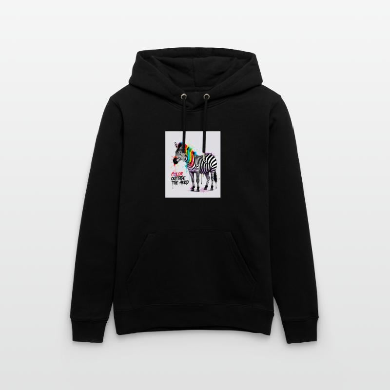 Color Outside the Herd – Graffiti Zebra T-Shirt