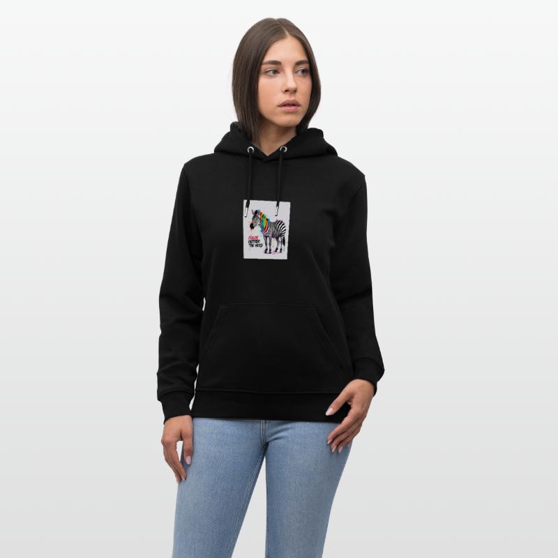 Color Outside the Herd – Graffiti Zebra T-Shirt