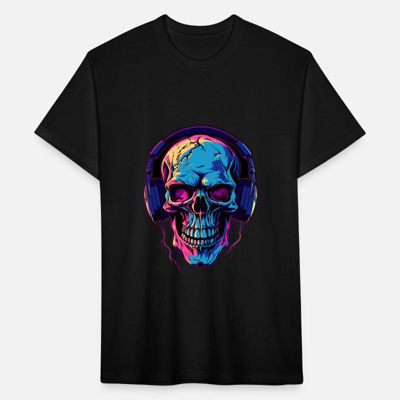 Colorful Abstract Skull With Headphone