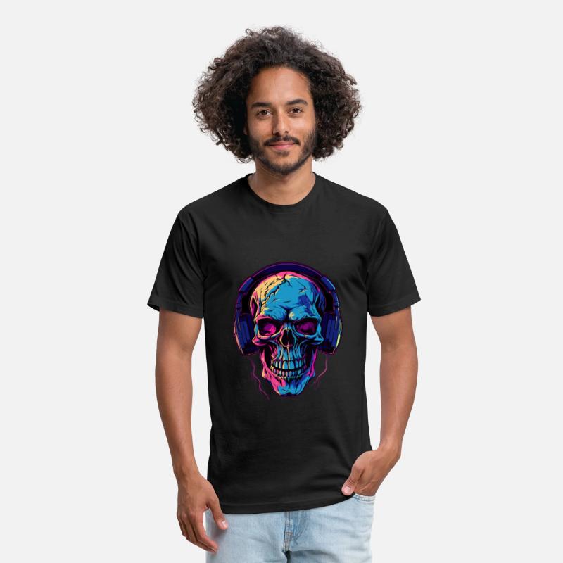 Colorful Abstract Skull With Headphone