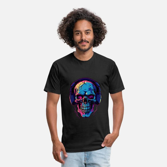 Colorful Abstract Skull With Headphone