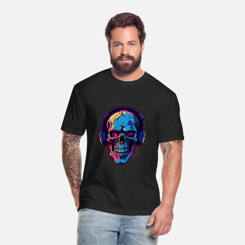 Colorful Abstract Skull With Headphone