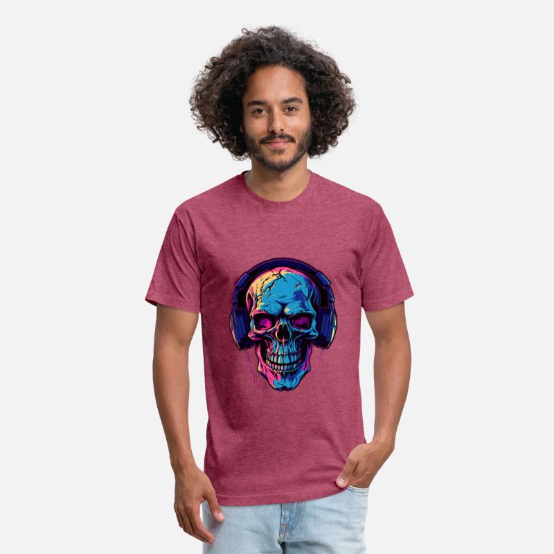 Colorful Abstract Skull With Headphone