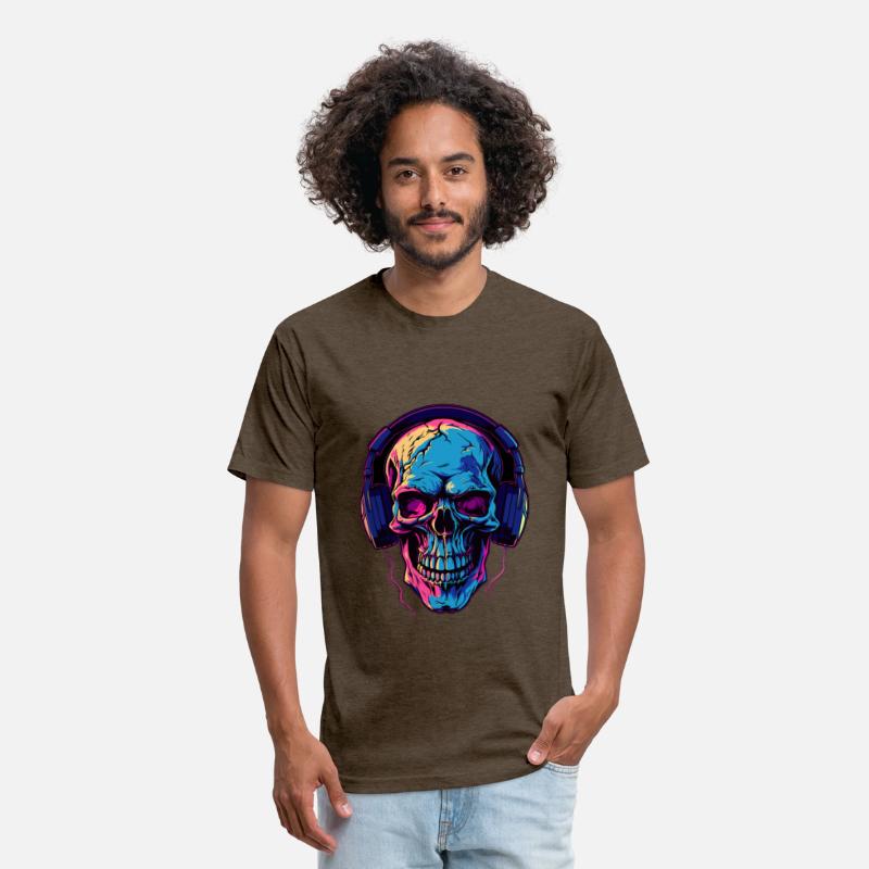 Colorful Abstract Skull With Headphone