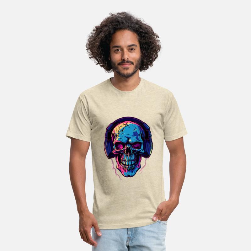 Colorful Abstract Skull With Headphone