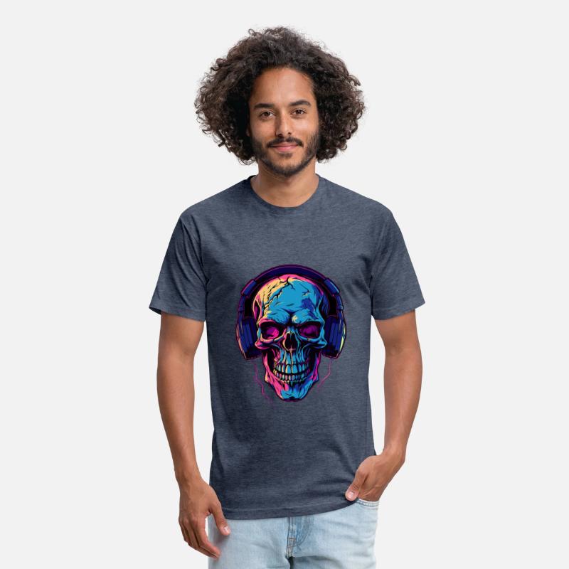 Colorful Abstract Skull With Headphone