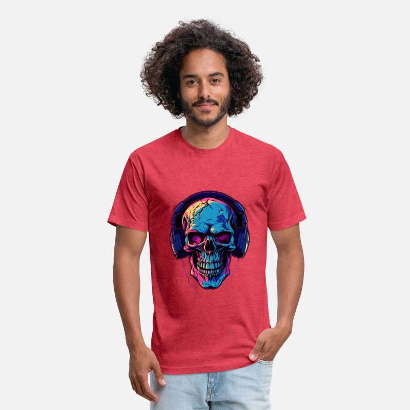 Colorful Abstract Skull With Headphone