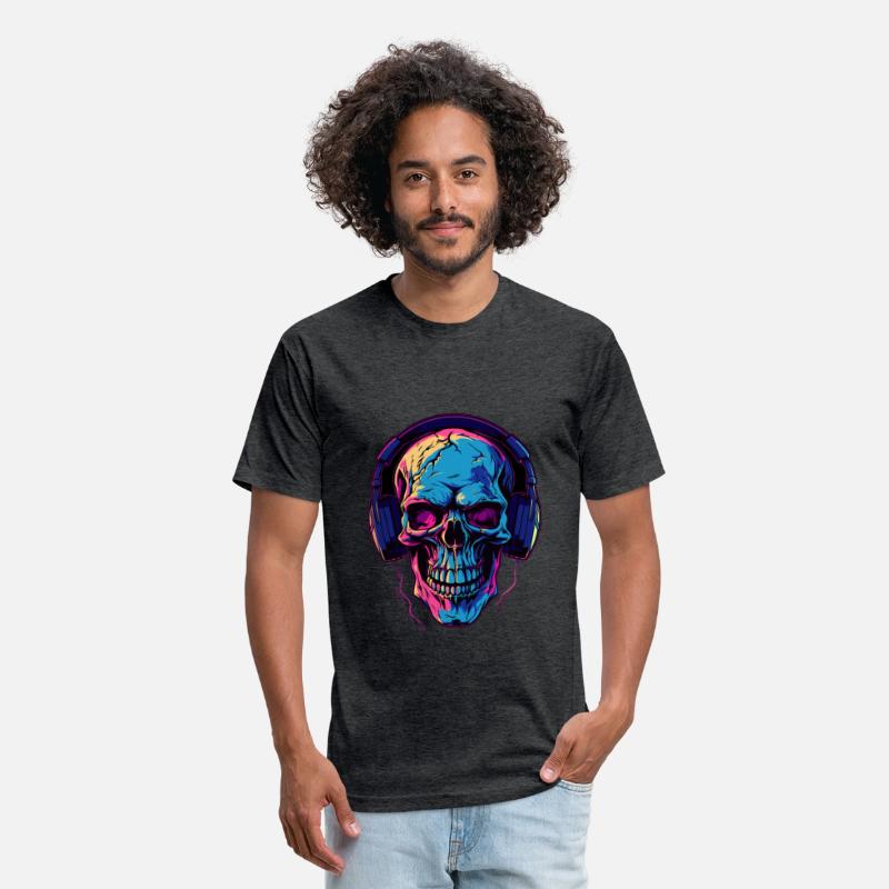 Colorful Abstract Skull With Headphone