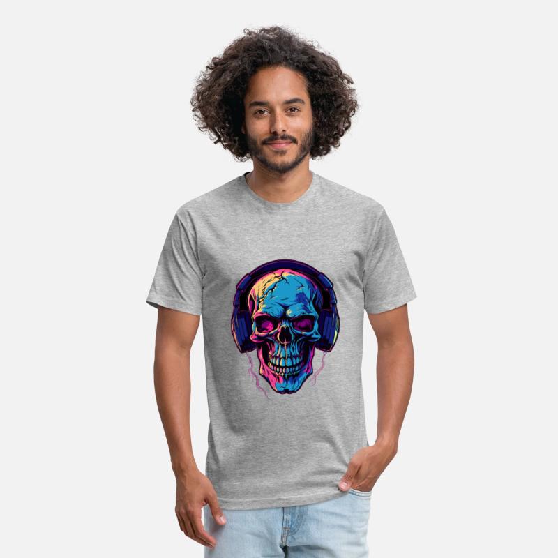 Colorful Abstract Skull With Headphone