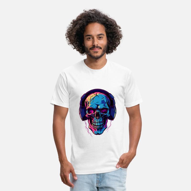 Colorful Abstract Skull With Headphone