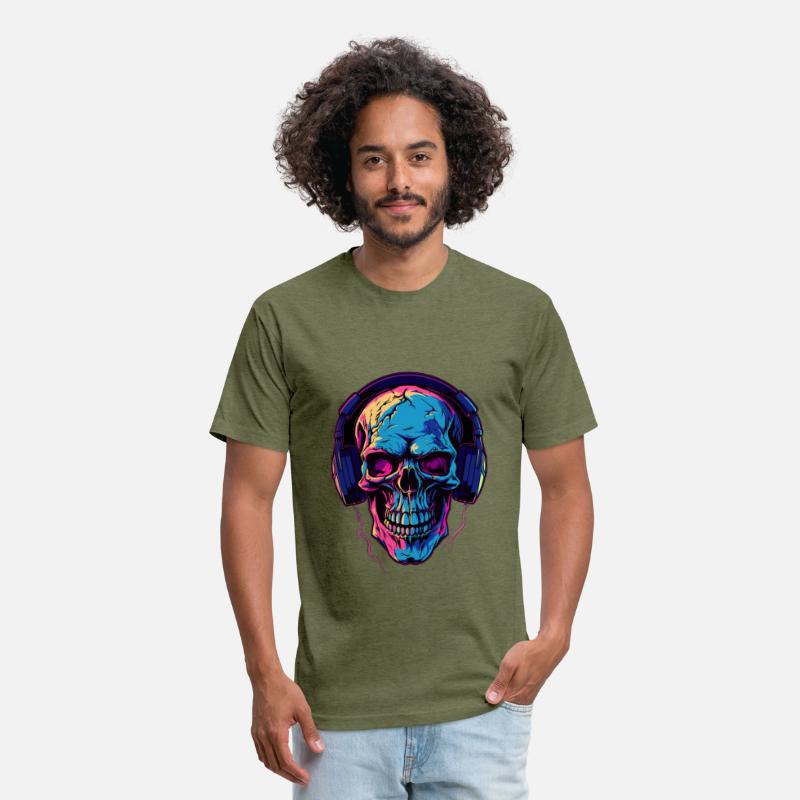 Colorful Abstract Skull With Headphone