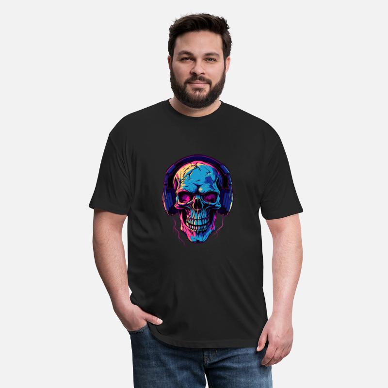 Colorful Abstract Skull With Headphone