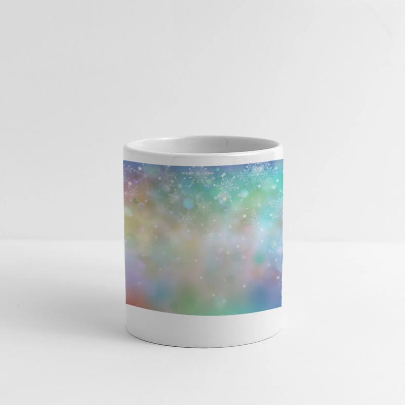 Colorful Bokeh Christmas Snowflakes