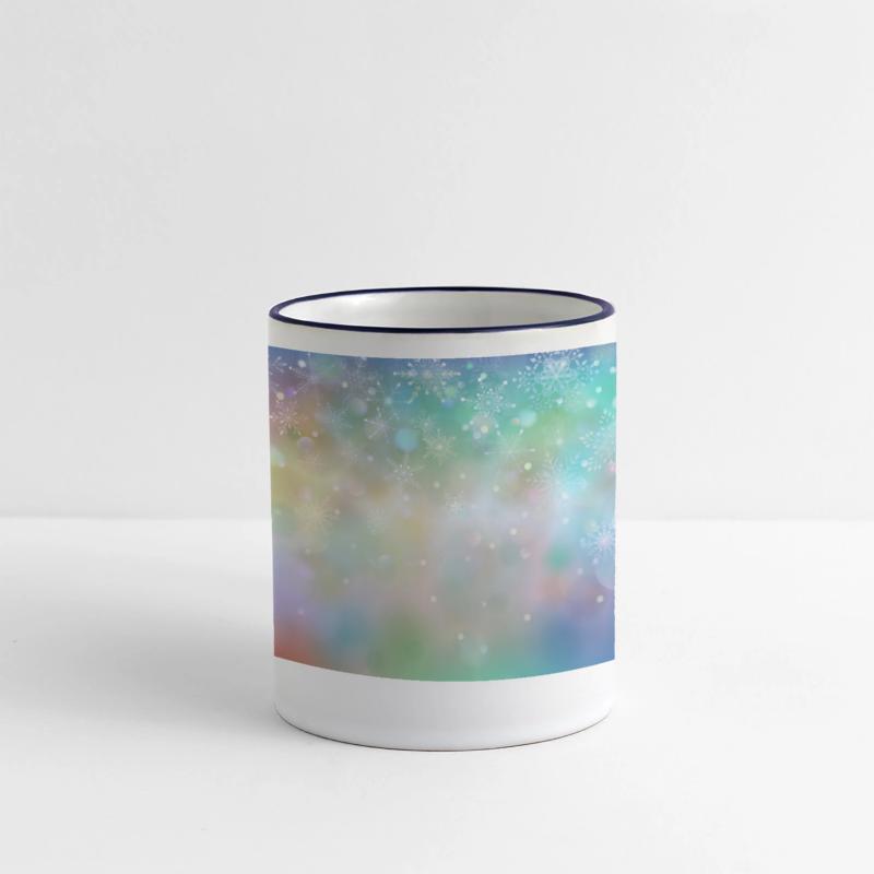 Colorful Bokeh Christmas Snowflakes