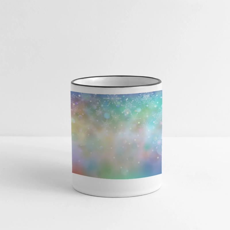 Colorful Bokeh Christmas Snowflakes