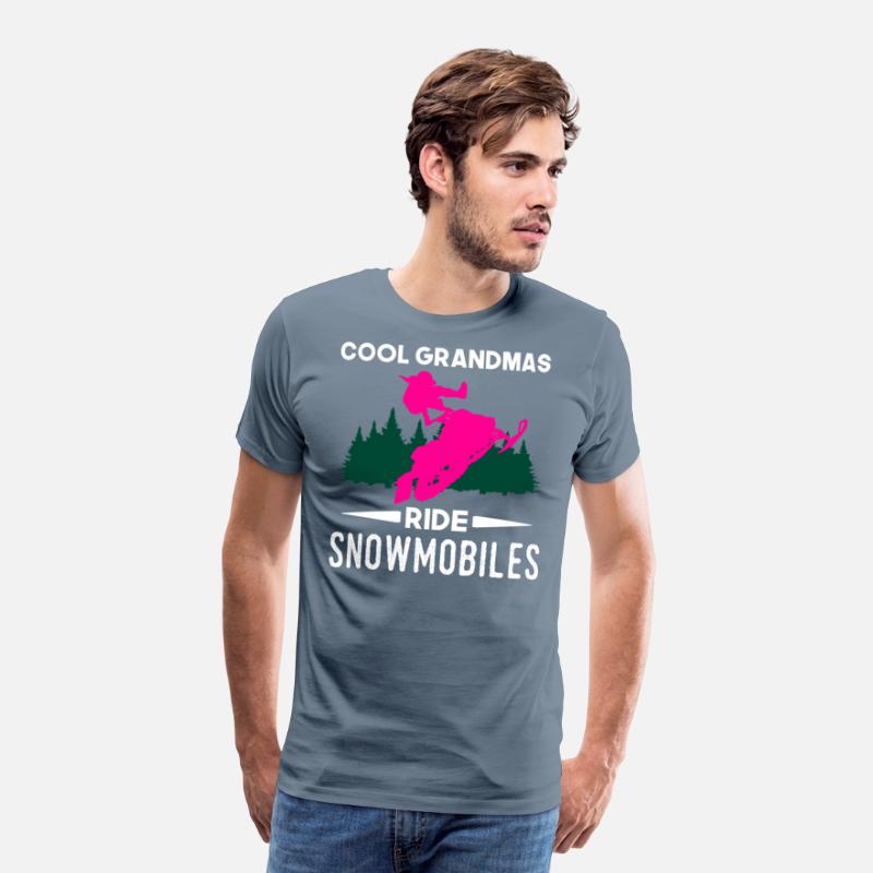 Cool Grandmas Ride Snowmobiles Snowmobiling Woman