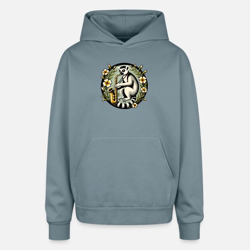 Cool Lemur Playing Saxophone Design