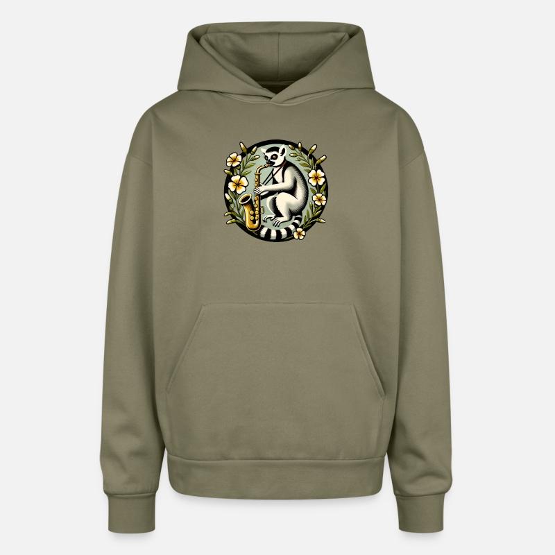 Cool Lemur Playing Saxophone Design