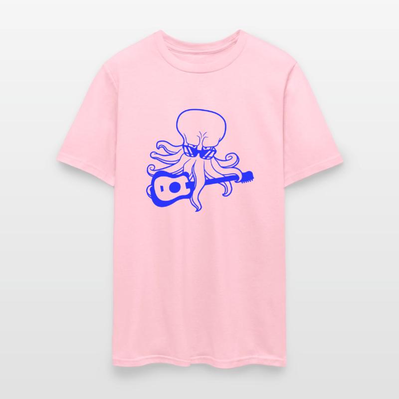 Cool Octopus Kraken Squid Plays Guitar Guitarist