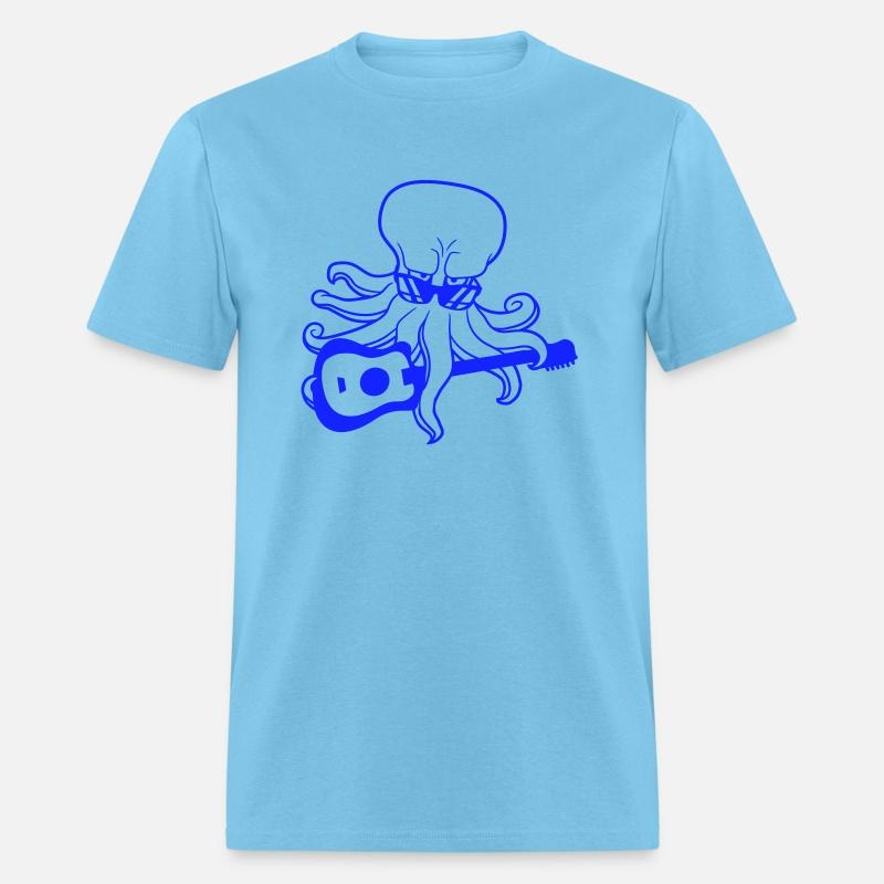 Cool Octopus Kraken Squid Plays Guitar Guitarist