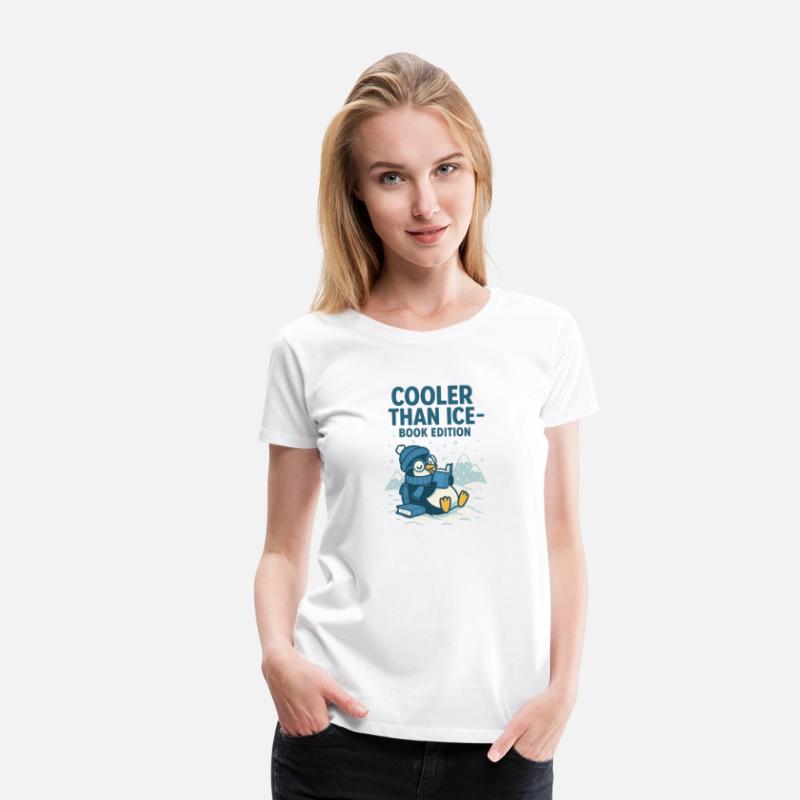 Cooler Than Ice – Funny Reading Penguin Book Shirt