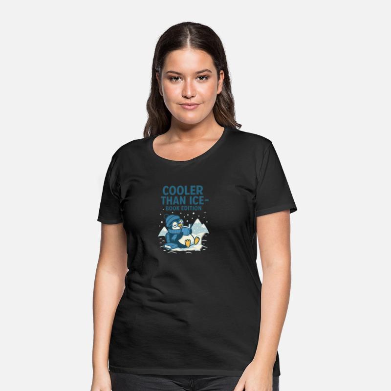 Cooler Than Ice – Funny Reading Penguin Book Shirt
