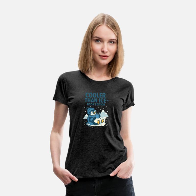 Cooler Than Ice – Funny Reading Penguin Book Shirt