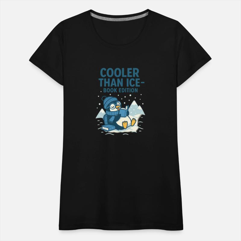 Cooler Than Ice – Funny Reading Penguin Book Shirt