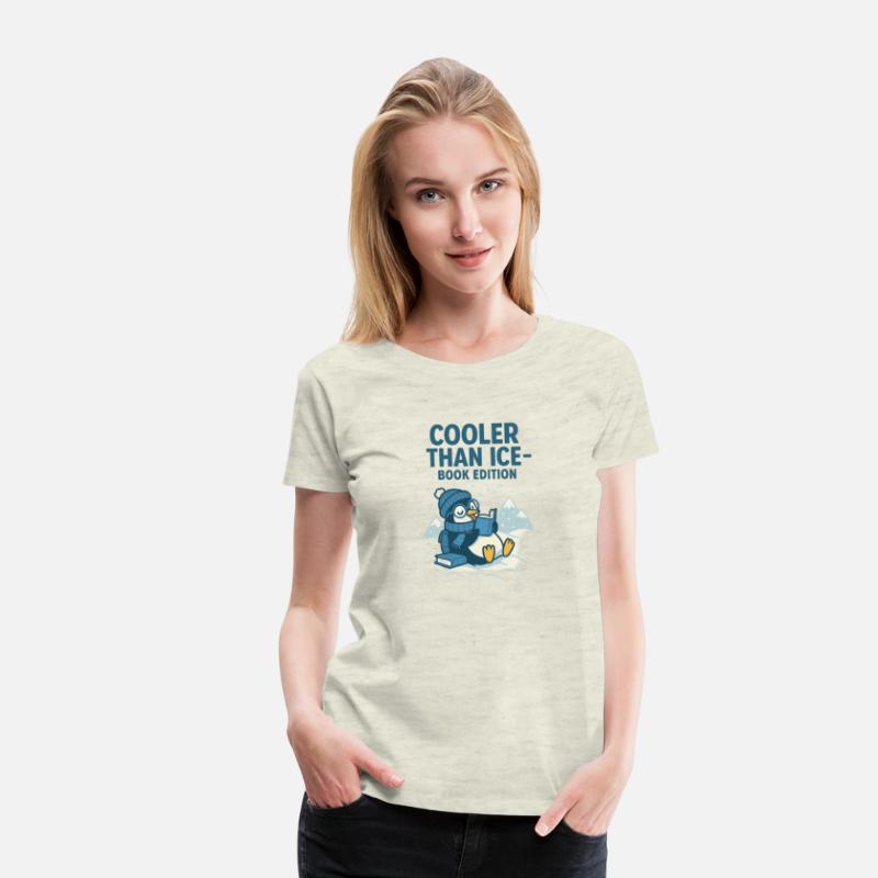 Cooler Than Ice – Funny Reading Penguin Book Shirt