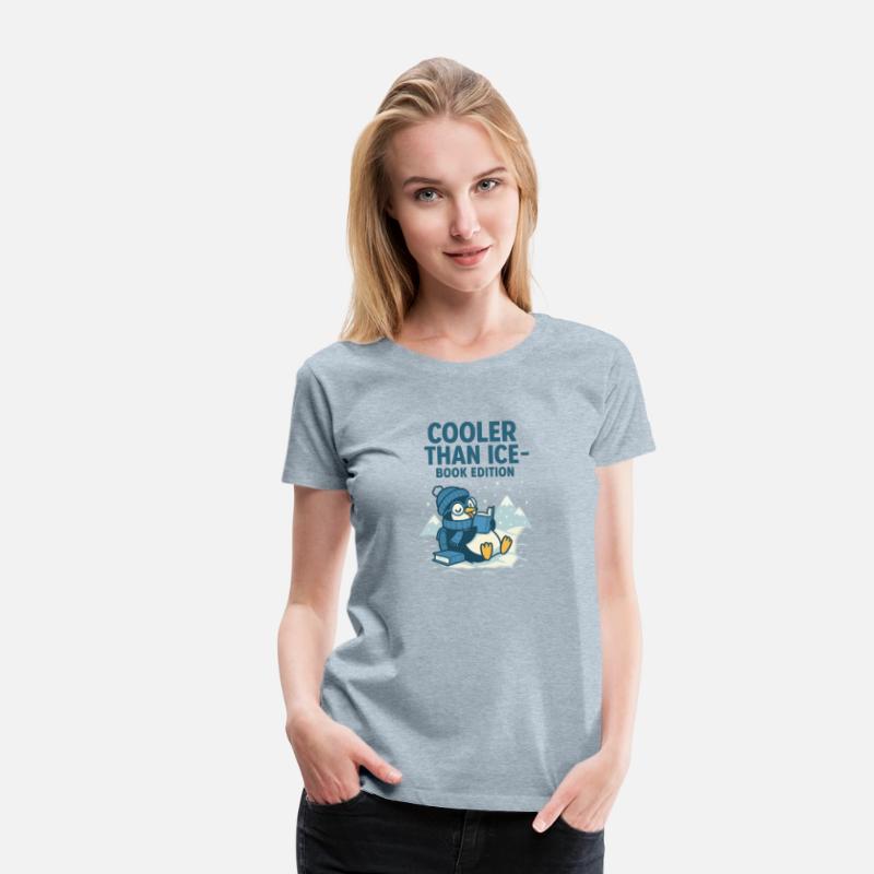 Cooler Than Ice – Funny Reading Penguin Book Shirt