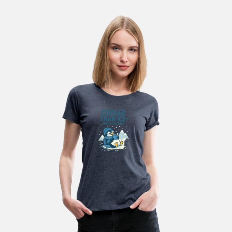 Cooler Than Ice – Funny Reading Penguin Book Shirt