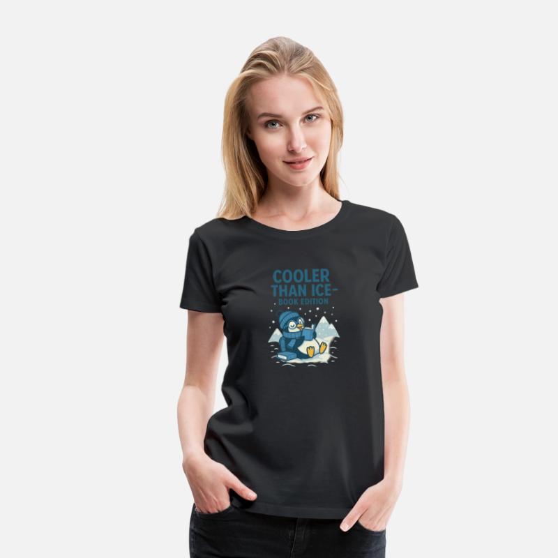 Cooler Than Ice – Funny Reading Penguin Book Shirt