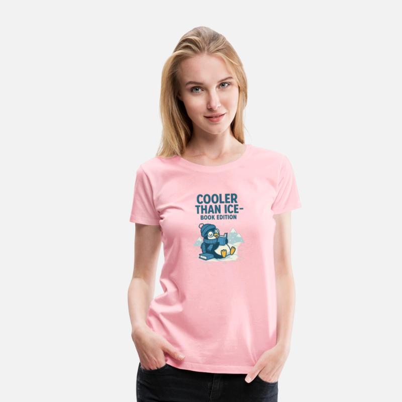 Cooler Than Ice – Funny Reading Penguin Book Shirt
