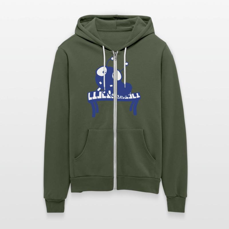 Cute Caterpillar Plays Keyboard Piano Keys Animal