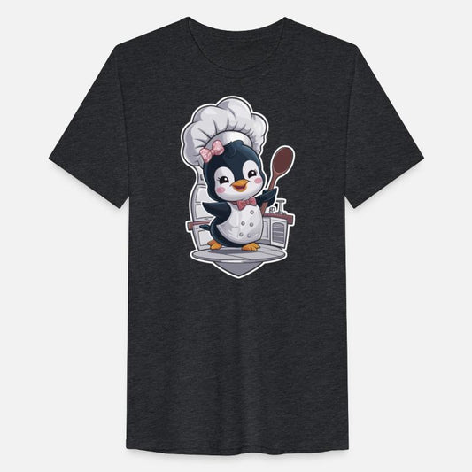 Cute Chef Penguin with Spoon Illustration