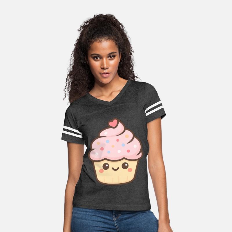 Cute Kawaii Mini Cupcake Icon – Pastel Pink Frosti