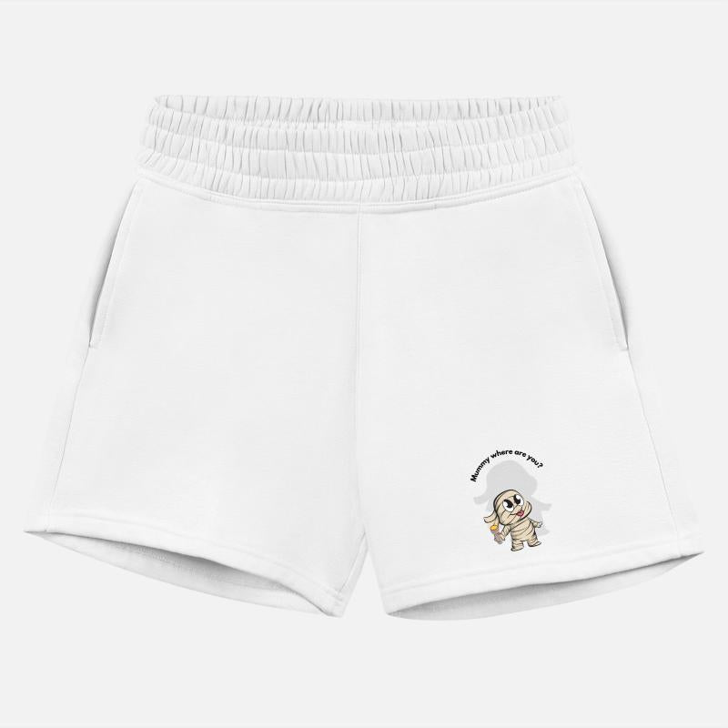 Cute Mummy with Torch Cartoon Design