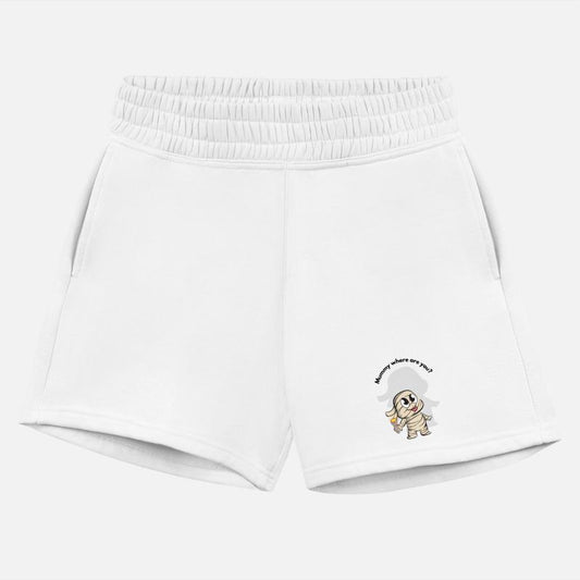 Cute Mummy with Torch Cartoon Design