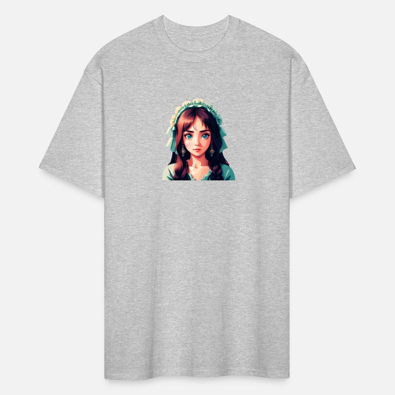 Cute woman with big blue eyes