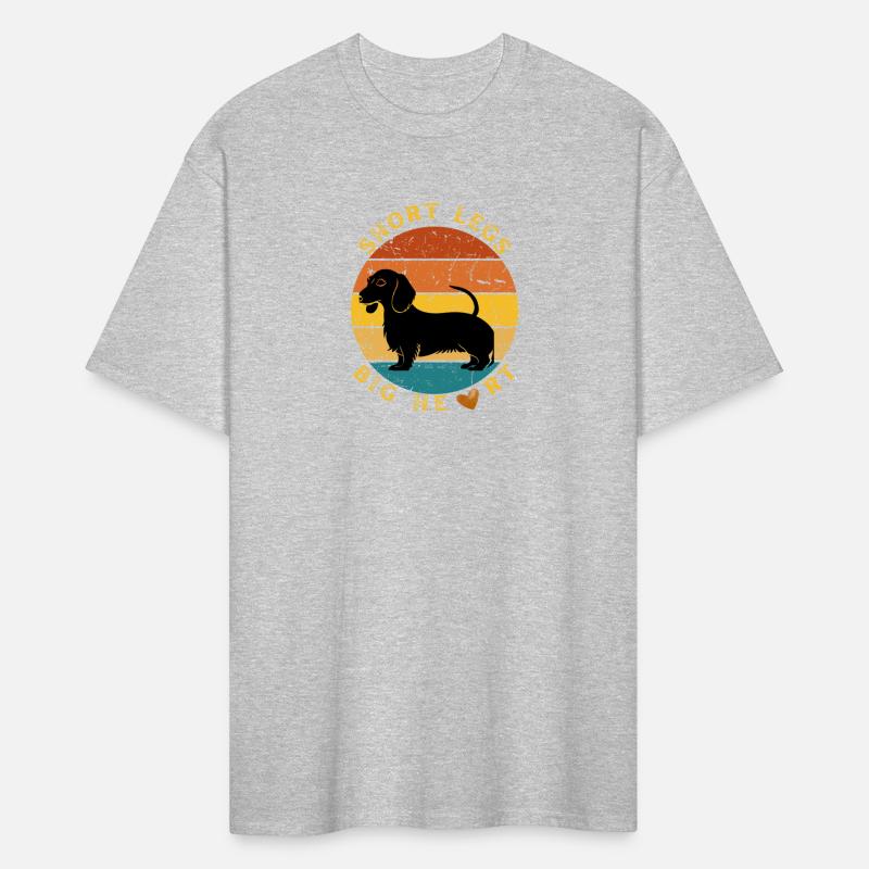 Dachshund short leg big heart t-shirt